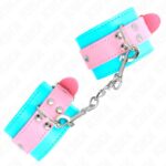KINK - GRAZIOSI POGGIPOLSI BLU/ROSA REGOLABILI 16-28 CM X 5 CM - immagine 2
