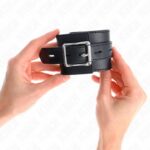 KINK - RESISTENZA DA POLSO NERA CON CINTURA NERA REGOLABILE 17-28 CM X 6 CM - immagine 3