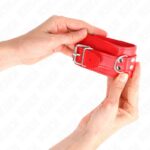 KINK - RESISTENZA DA POLSO SEMPLICE ROSSO REGOLABILE 20-23 CM X 5,5 CM - immagine 3