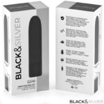 BLACK & SILVER - GERI USB RICARICABILE VIBRANTE BULLET 8 VIBRAZIONI NERO 10 X 2,2 CM - immagine 7