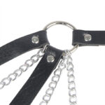 SUBBLIME - 953713 CINTURA PUNK BONDAGE FIBBIA METALLO NERA TAGLIA UNICA - immagine 5
