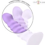 INTENSE - BRENDA VIBRATORE TAGLIA M DESIGN A SPIRALE 10 VIBRAZIONI TELECOMANDO VIOLA - immagine 6