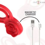 INTENSE - GAIL STIMOLATORE ROSE 10 VIBRAZIONI ROSSO TELECOMANDO - immagine 6