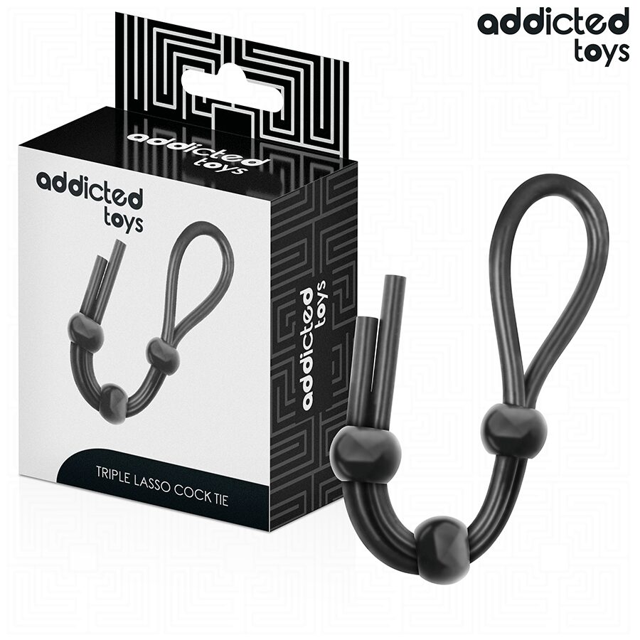 img_209014_30401ea9d15e3abf636ae212ec357da2_1.jpg ADDICTED TOYS - CORDA IN SILICONE PER IL PENE A TRIPLO ANELLO - immagine 1