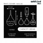 ADDICTED TOYS - DETERGENTE ANALE DA VIAGGIO TAGLIA L 220 ML - immagine 5