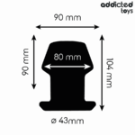 ADDICTED TOYS - EXTREME HOLLOW ANAL PLUG TAGLIA L 10,4 CM - immagine 4